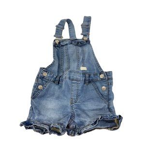 7 for mankind sz 2T denim overalls shorts toddler